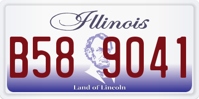 IL license plate B589041