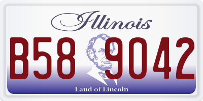 IL license plate B589042