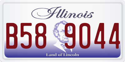 IL license plate B589044