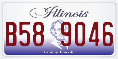 IL license plate B589046