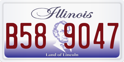 IL license plate B589047
