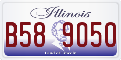 IL license plate B589050