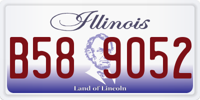 IL license plate B589052
