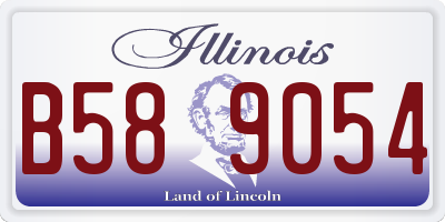 IL license plate B589054