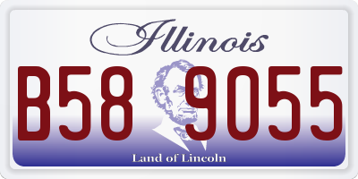 IL license plate B589055