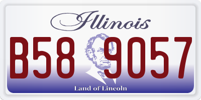 IL license plate B589057