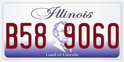 IL license plate B589060