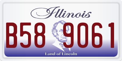 IL license plate B589061
