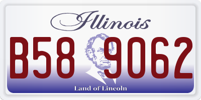 IL license plate B589062