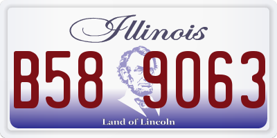 IL license plate B589063