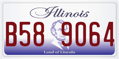IL license plate B589064