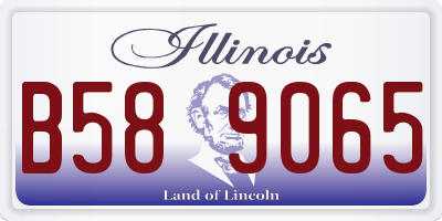 IL license plate B589065