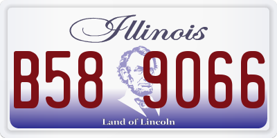 IL license plate B589066