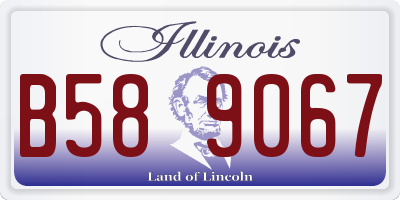 IL license plate B589067