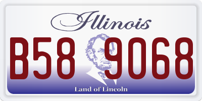IL license plate B589068