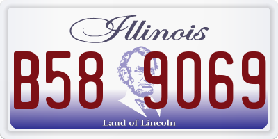 IL license plate B589069