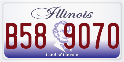 IL license plate B589070