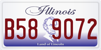 IL license plate B589072
