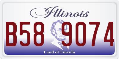 IL license plate B589074