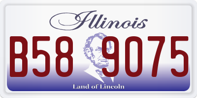 IL license plate B589075