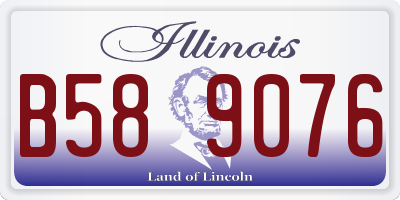 IL license plate B589076