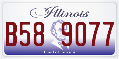 IL license plate B589077