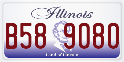 IL license plate B589080