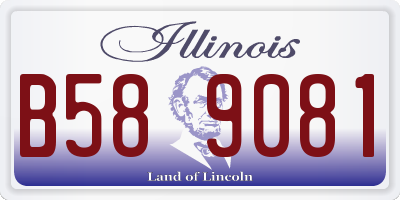 IL license plate B589081
