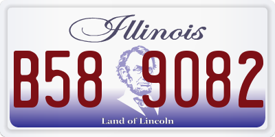 IL license plate B589082