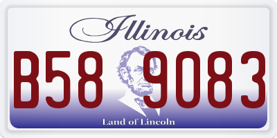 IL license plate B589083