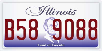 IL license plate B589088