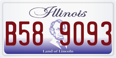 IL license plate B589093