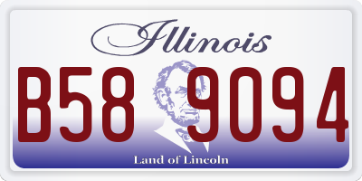 IL license plate B589094