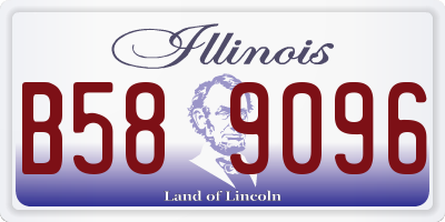 IL license plate B589096