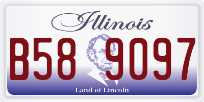 IL license plate B589097