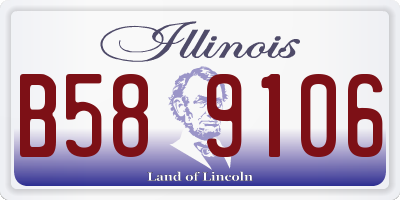 IL license plate B589106
