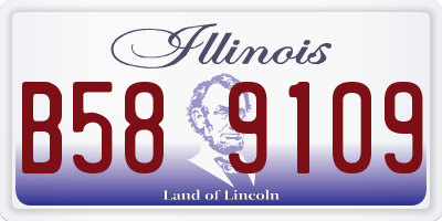 IL license plate B589109