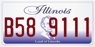 IL license plate B589111