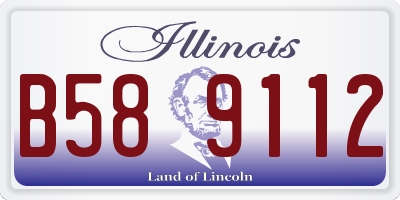 IL license plate B589112