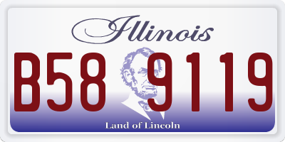 IL license plate B589119