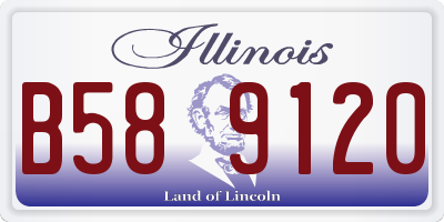 IL license plate B589120