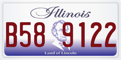 IL license plate B589122