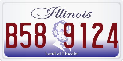 IL license plate B589124