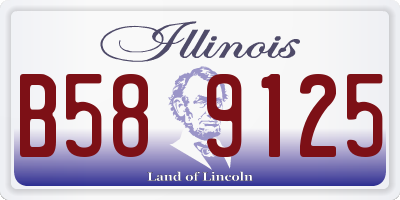 IL license plate B589125