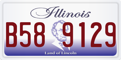 IL license plate B589129