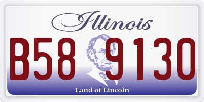 IL license plate B589130
