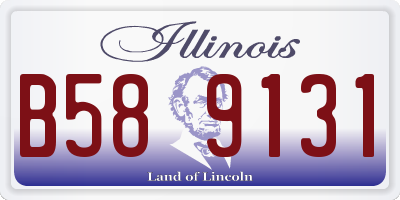 IL license plate B589131