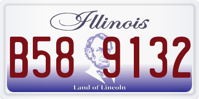 IL license plate B589132