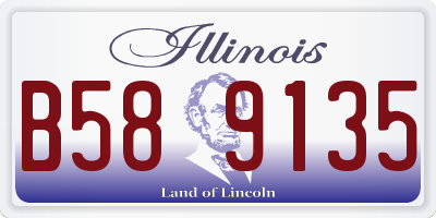 IL license plate B589135