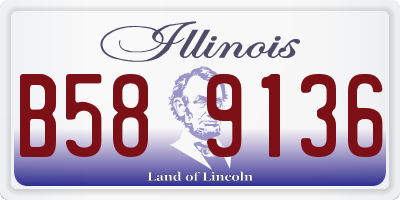 IL license plate B589136